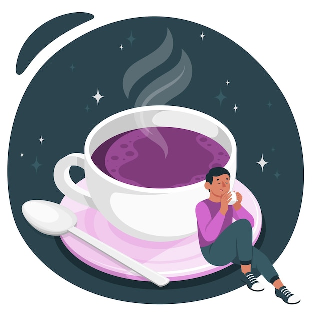 Free Vector hot beverage concept illustration