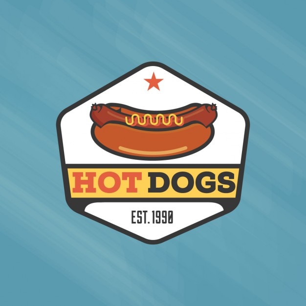 Hot dog badge