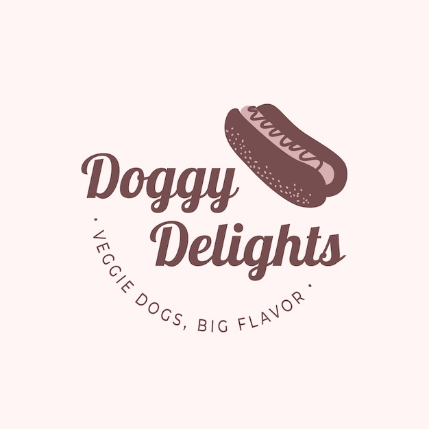 Hot dogs logo template design