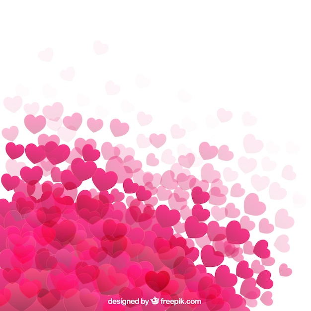 Free vector hot pink hearts background