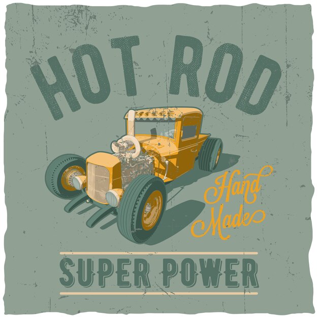 Hot Rod Super Power label