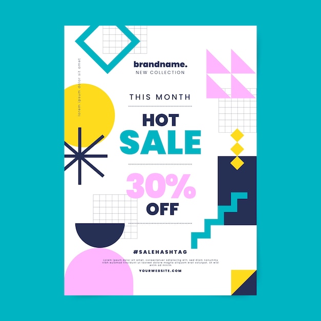 Hot sale with discount geometric poster