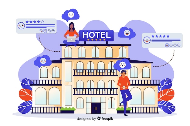 Hotel review concept