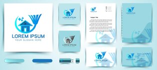 Cleaning services business cards