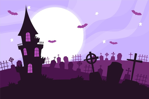 House of the cemetery halloween background