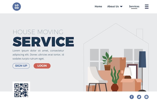 House moving services landing page