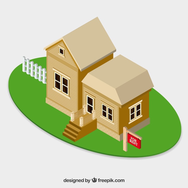 Free Vector house for rent background