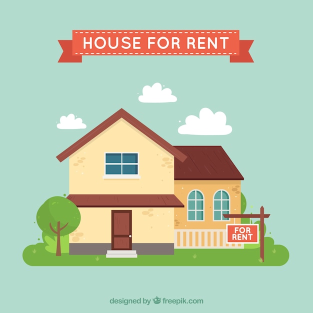 House for rent background