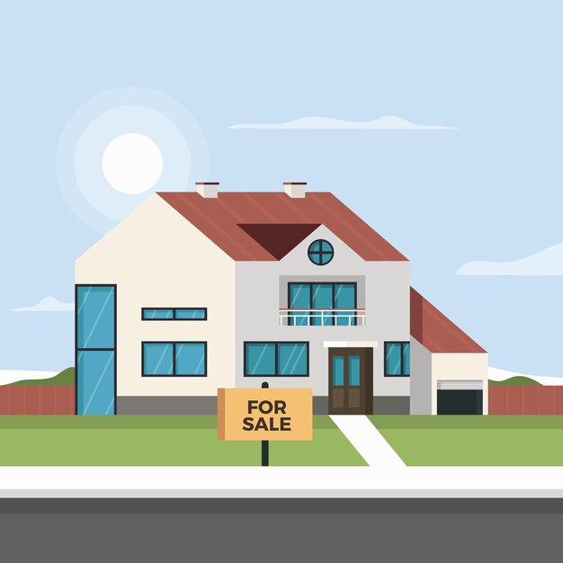 House for sale illustration