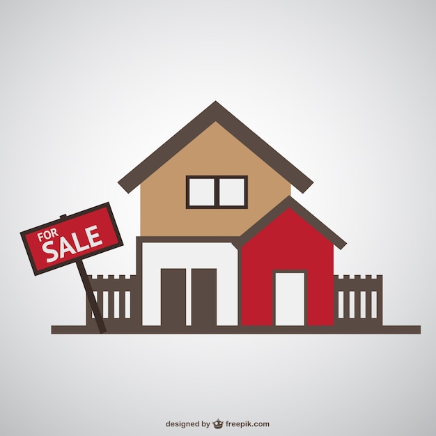 House for sale vector