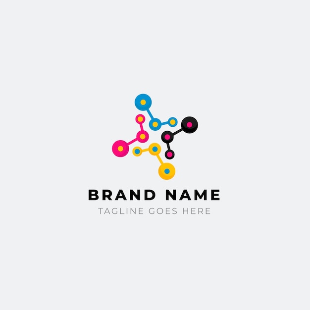 Hub logo design template