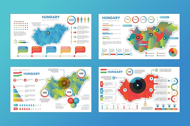 Hungary map infographics