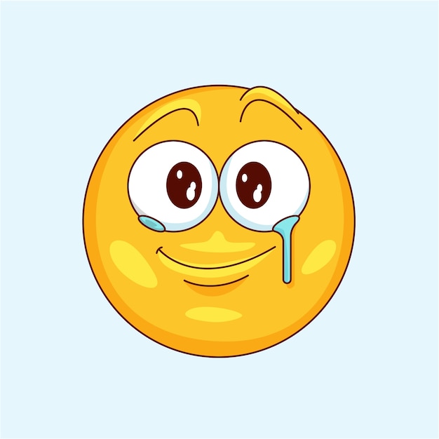 Hurt face emoji illustration