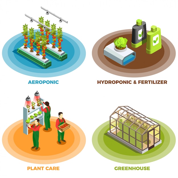 Hydroponic And Aeroponic 2x2 Design Concept