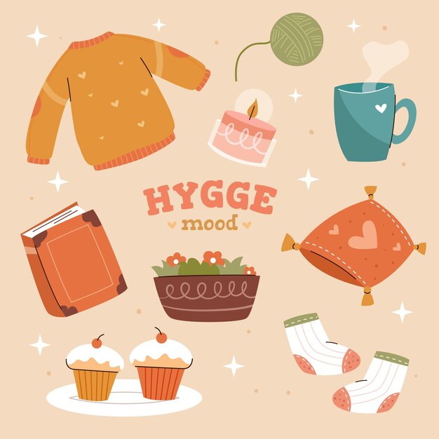 Hygge stickers collection