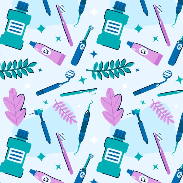 Free vector hygiene pattern design