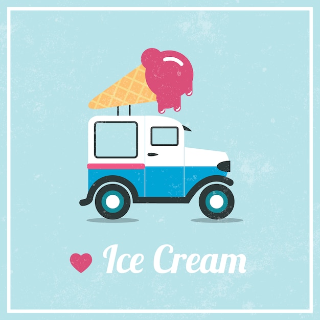 Ice cream background design