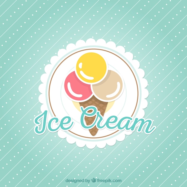 Free Vector ice cream background