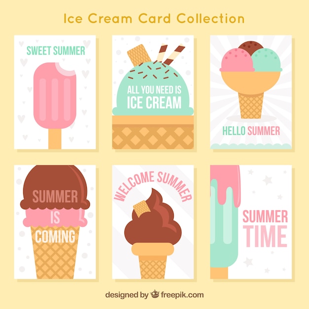 Ice cream card collection