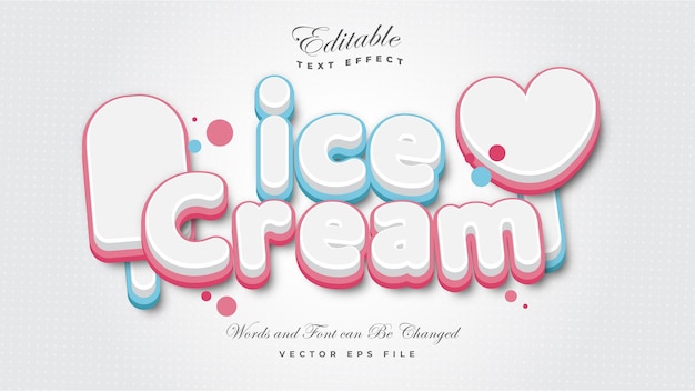 Ice Cream Text Effect