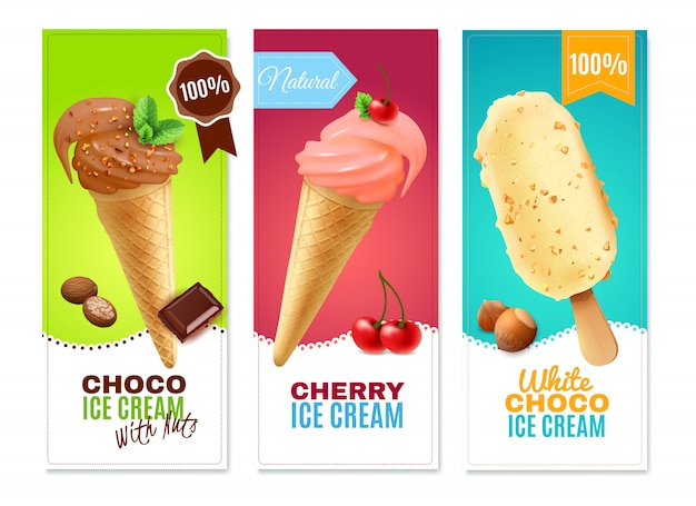 Ice Cream Vertical Banners