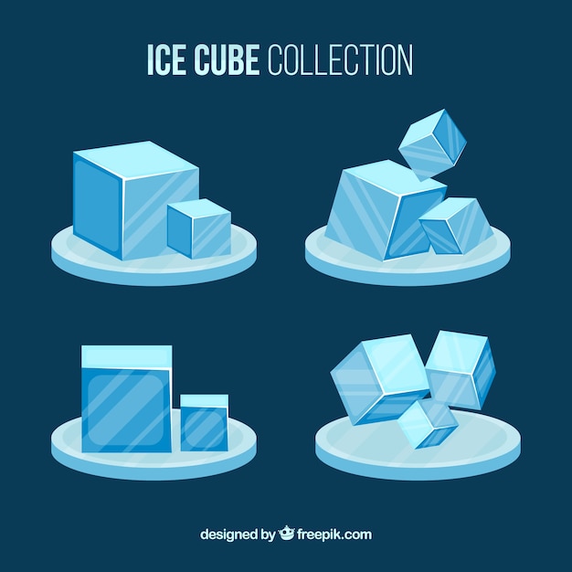 Free Vector ice cube collection