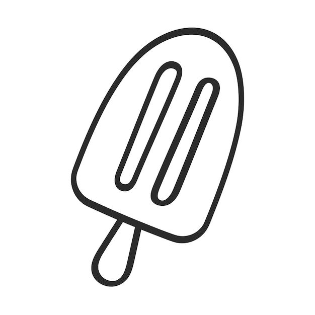 Free vector ice lolly hand drawn