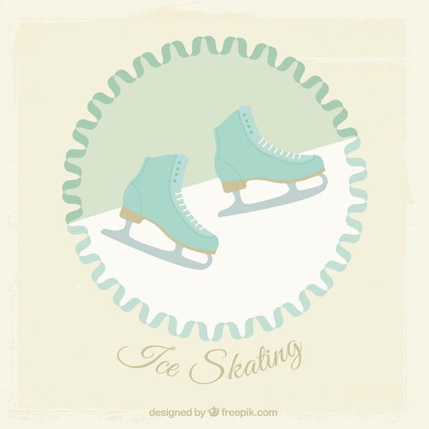 Free Vector ice skating illustration