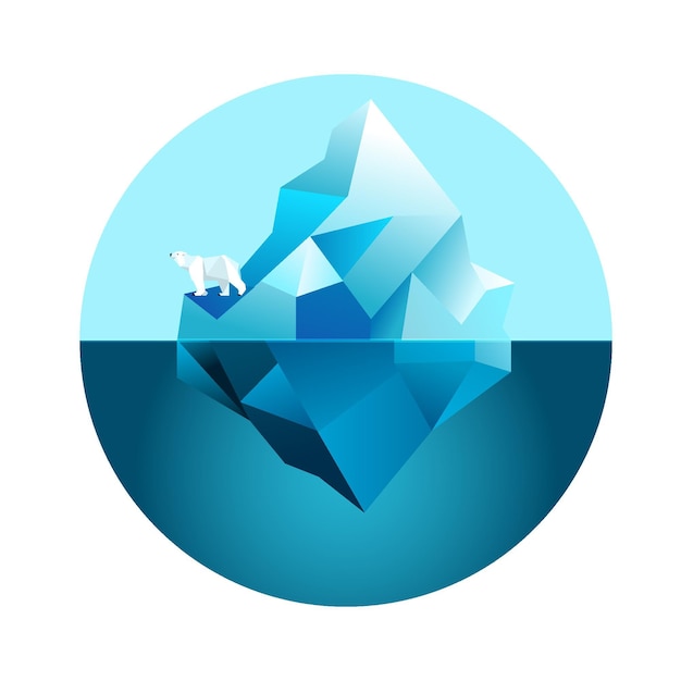 Iceberg illustration theme