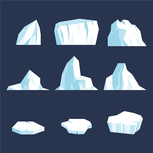 Iceberg pack illustration design