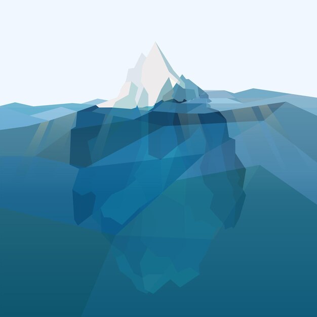 Iceberg polygonal background