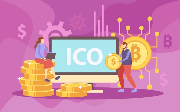 ICO initial coin offering flat composition