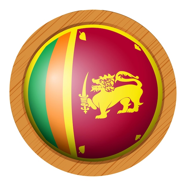 Free Vector icon design for flag of sri lanka