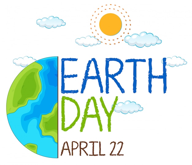 Free vector an icon of earth day