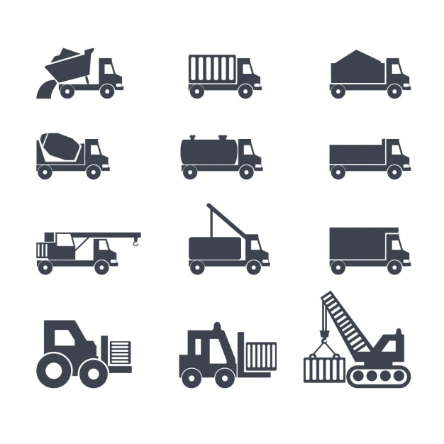 Icons about trucks