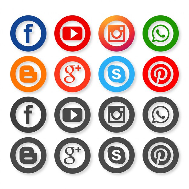 Icons for social networking   