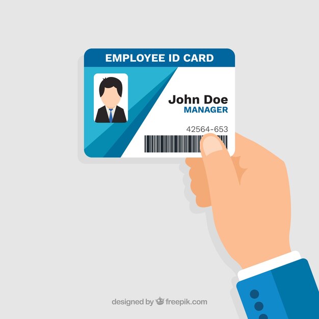 Id card illustration