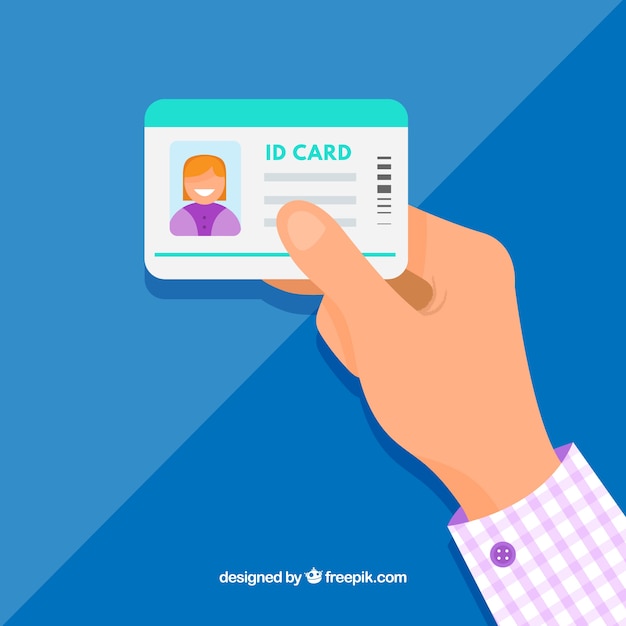 Free vector id card illustration