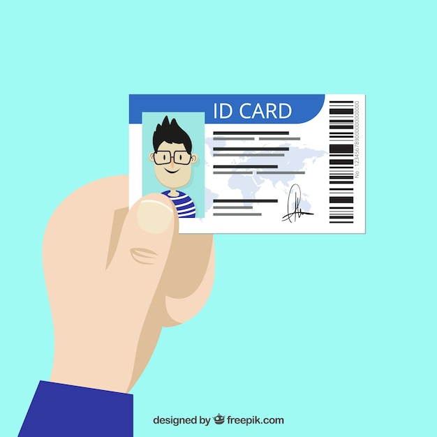 Id card illustration