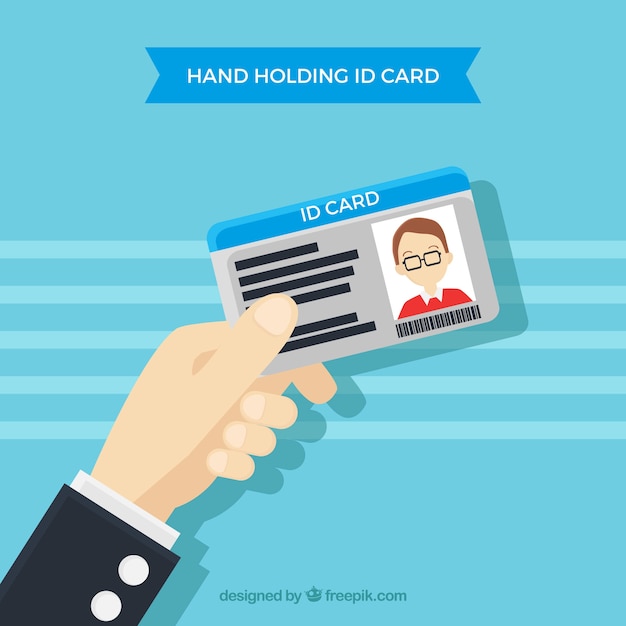 Id card illustration