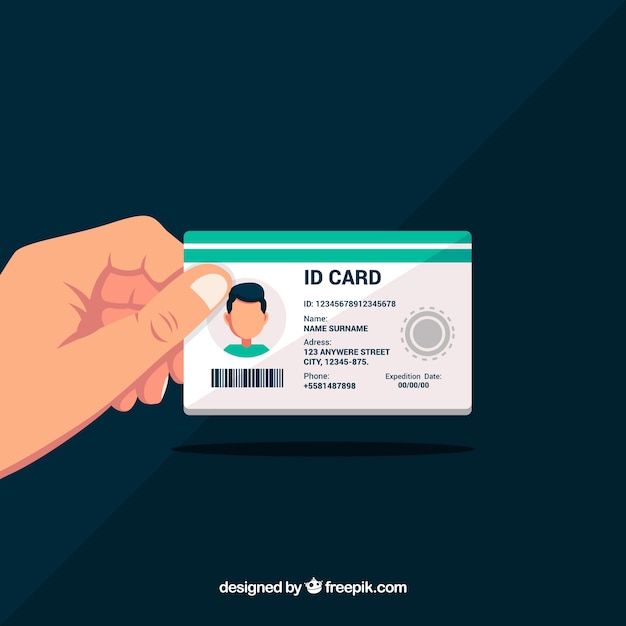 Id card illustration