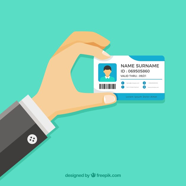 Id card illustration