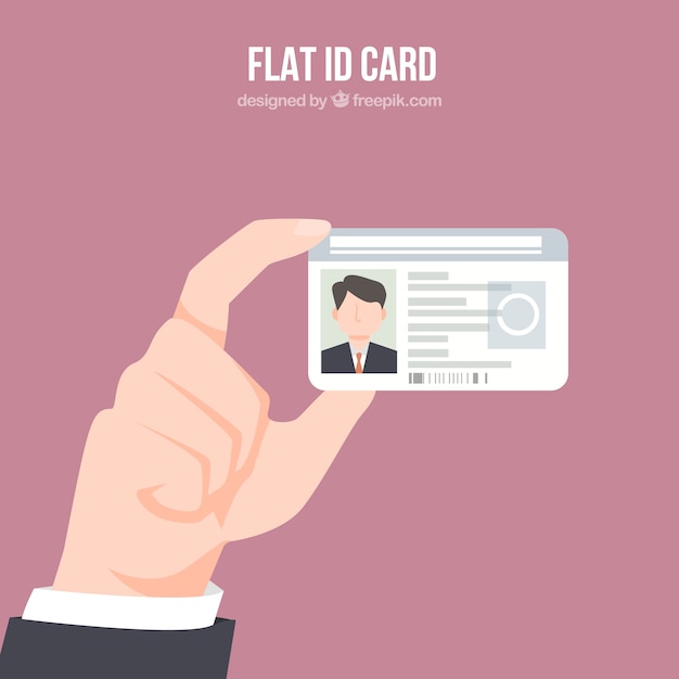 Free vector id card illustration