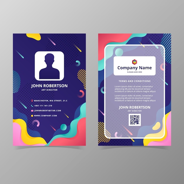 Id card template