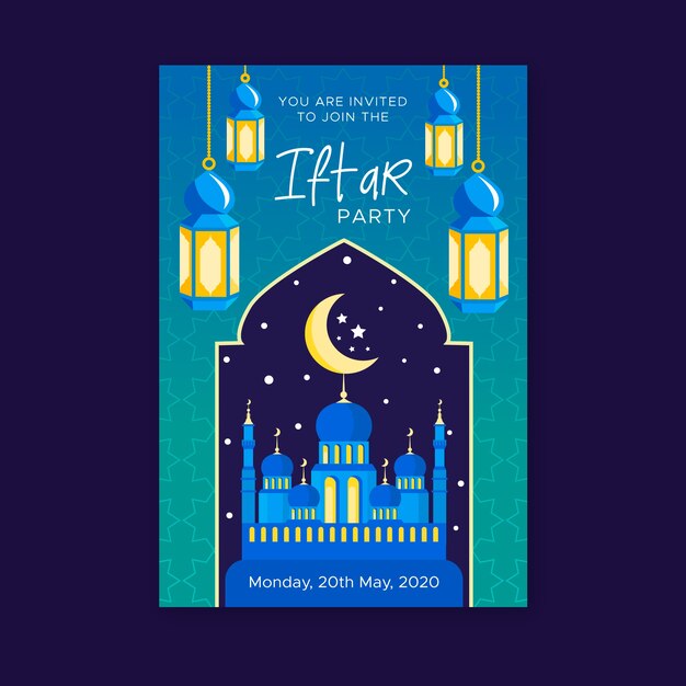 Iftar invitation template