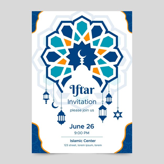 Iftar invitation template