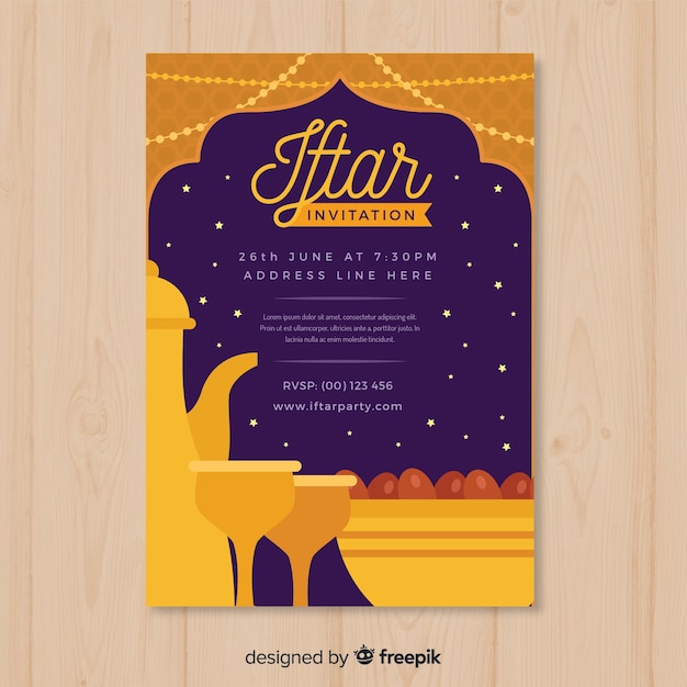 Free Vector iftar party