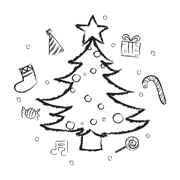 Free Vector illsutration of christmas holiday