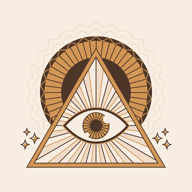 Free Vector illuminati symbol illustration