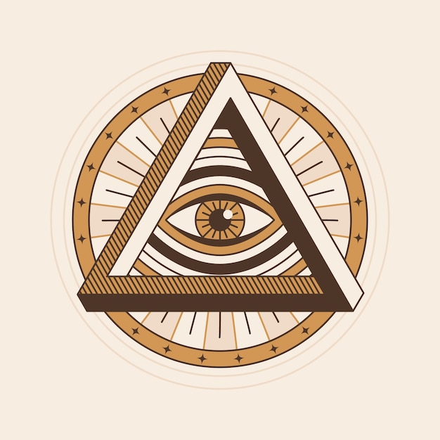 Free Vector illuminati symbol illustration